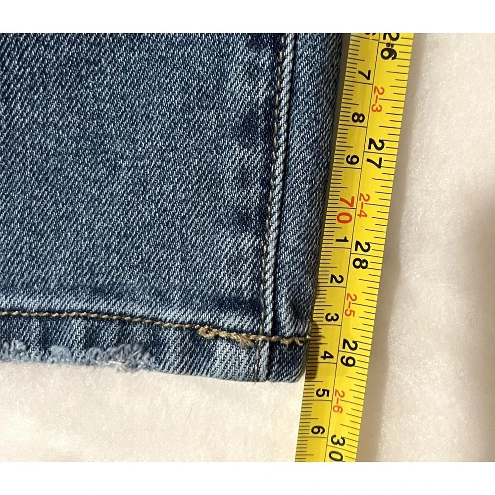 Seven7 Jeans Womens Size 14 Blue Medium Wash Classic Fit‎ Straight Leg Denim